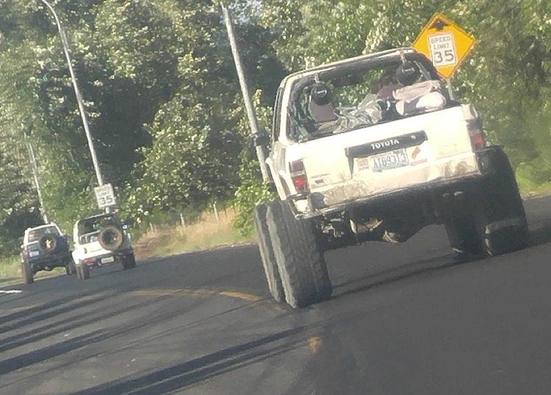 I wonder which one of us has a better car for highway driving...